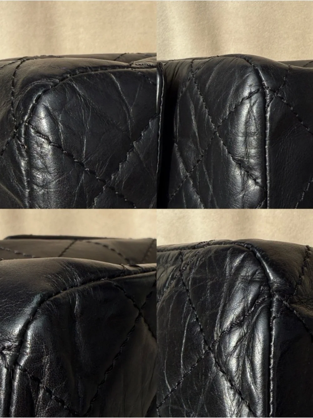 CHANEL Reissue 227 Maxi Double Flap Black Calfskin Silver HW 2008 Vintage 2.55 - Picture 14 of 14